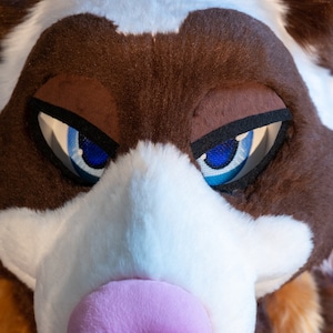 Velcro Fursuit Eyelids (stiff/for 3D eyes)