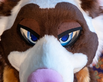 Velcro Fursuit Eyelids (stiff/for 3D eyes)