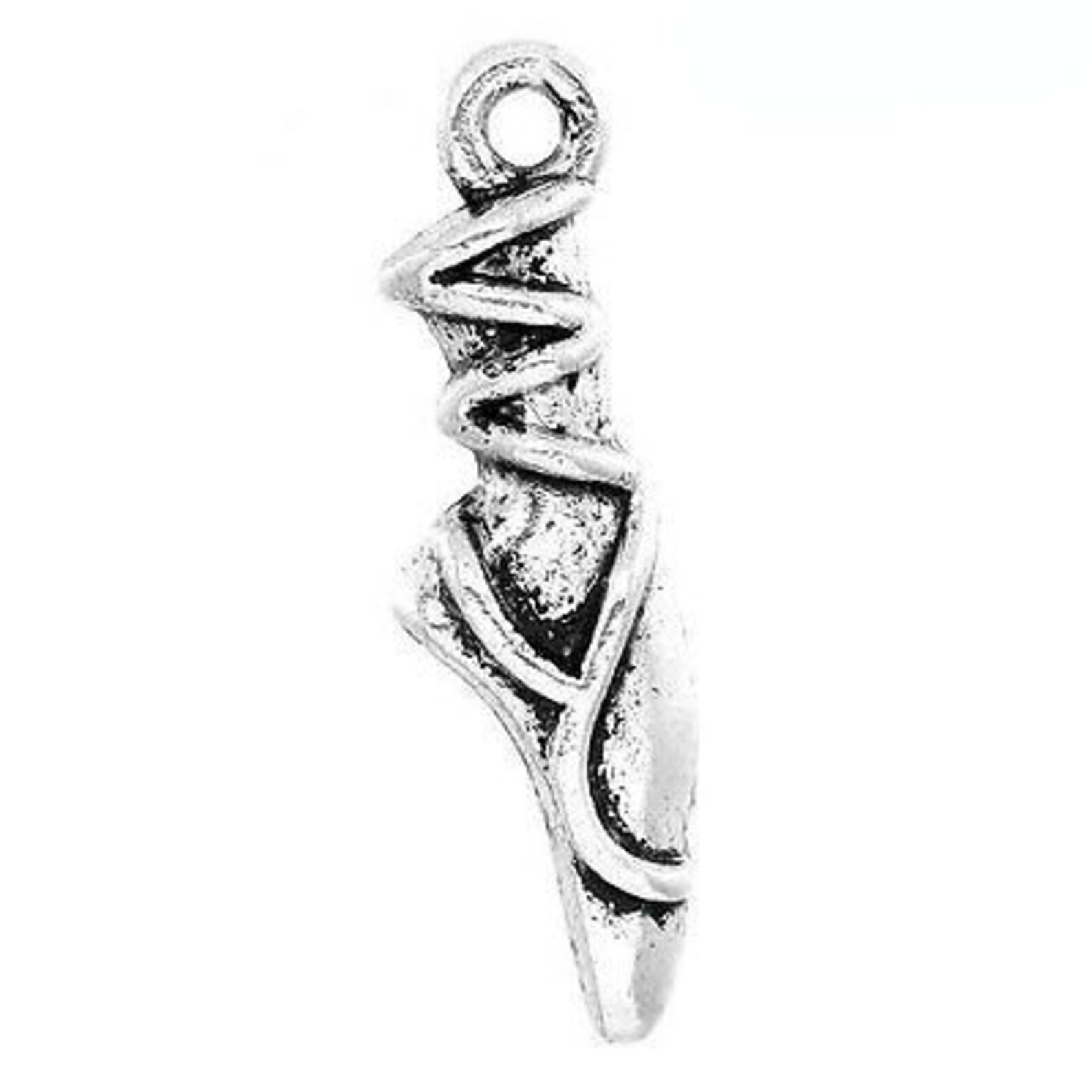 2 pcs ballet shoe charms, pointe shoe charms, silver ballet shoe charms, dance charms, ballet shoe pendant, usa ships quick