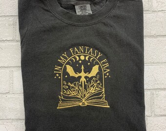Book Lover Shirt || Embroidered Shirt || Antisocial Book Shirt || ACOTAR Shirt || Sarah Maas || Fantasy Era Shirt || Fantasy Shirt