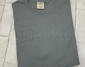 Puff Embroidery || Embroidered Shirt || Boy Mom Shirt || Spirit Wear Shirt || Girl Mom Shirt || Embossed Shirt