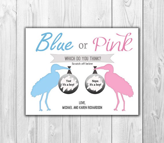 Free Printable Gender Reveal Scratch Off Cards Happiness