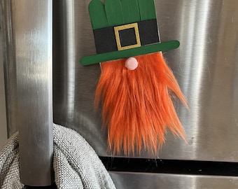 St Patrick's Day Craft Kit for Kids - Leprechaun Gnome Magnet - St Pattys activity for kids