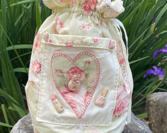 Patrón de bolsa con cordón/Bolsa de costura/Bolsa con cordón PDF/Patrón PDF/Bolsa para niñas/Bolsa para proyectos/Tilda Días ventosos/Patrón de bolsa Tilda/Tela Tilda/