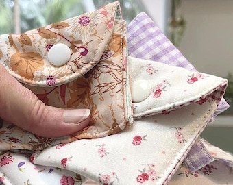 Easy  Earbud Pouch Template PDF DIY Fabric AirPods Case Sewing Pattern Beginner Friendly Scrap Fabric Tutorial