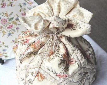Patron de couture de sac hexagonal : projet de courtepointe au fur et à mesure (PDF)