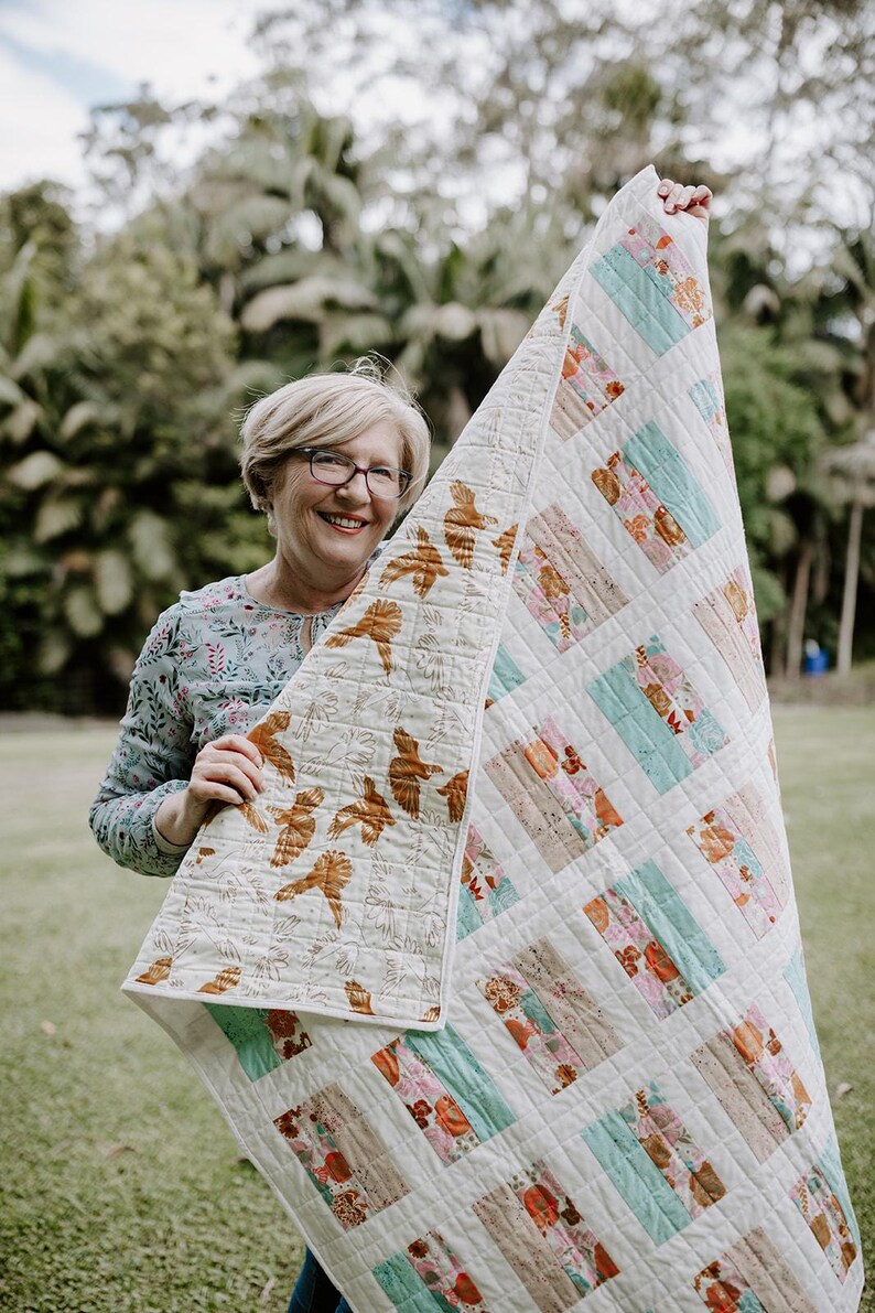 Butterfly Quilt Pattern Digital Download Beginner Friendly Easy Instructions Step By Step Guide Perfect First Project Quick Completion Beautiful Results Pastel Color Scheme Patchwork Design Multiple Size Options Baby Throw Single Queen PDF