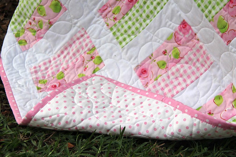 Easy Quilt Patterns PDF ONLY Simple Chic Quilt Beginner Pattern for Baby Throw and Bed Quilts. image 11