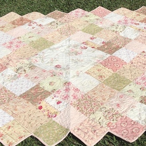 Scrappy Quilt Pattern PDF Easy Quilt Pattern for Beginner simple scrappy quilt pattern digital download