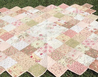 Scrappy Quilt Pattern PDF Easy Quilt Pattern for Beginner simple scrappy quilt pattern digital download