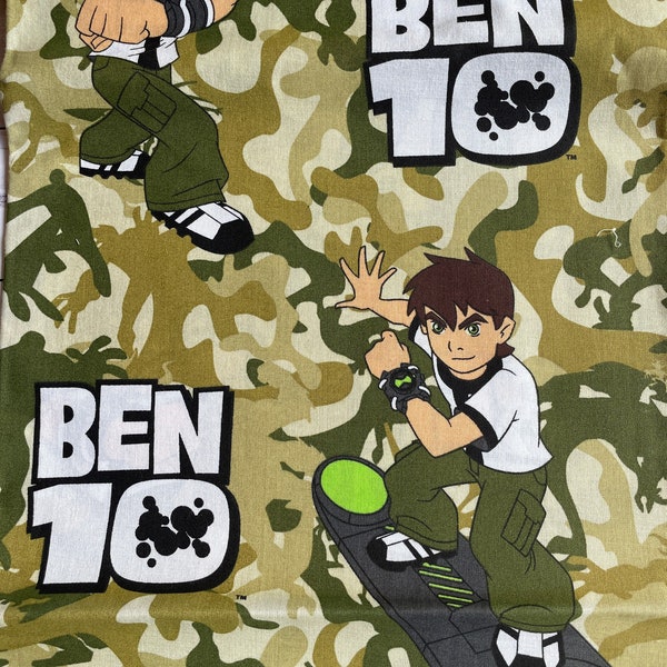 Ben 10 fabric|Ben 10 Camouflage fabric|Kids Fabric|olive green Ben10 fabric|quilt fabric|FREE Shipping Available