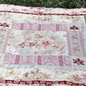 Simple Quilt Pattern PDF easy beginner applique pattern digital download medallion embroidery design