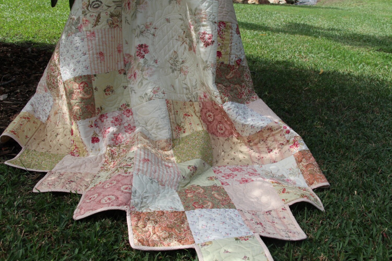 Vintage Garden Quilt Pattern PDF Easy Quilt Patterns for Etsy