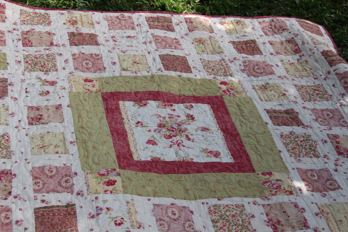 Ruby Quilt Pattern Vintage Quilt Pattern Medallion Quilt Etsy