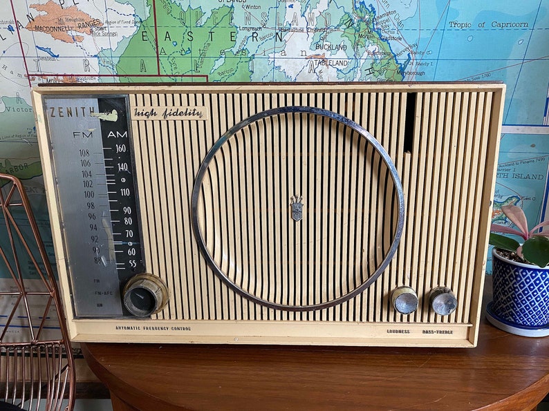 zenith am fm tube radio