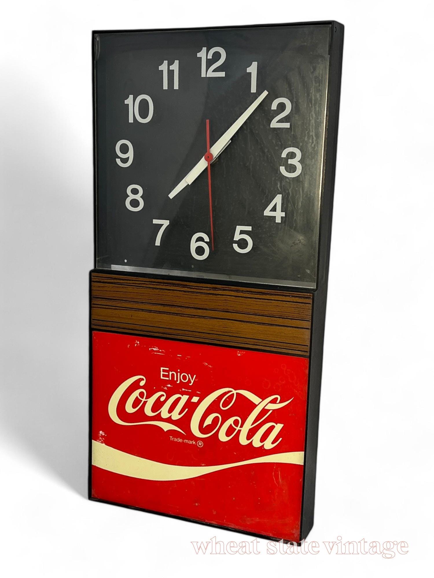 Vintage 1980s Coca Cola Analog Clock - Working Condition - Etsy