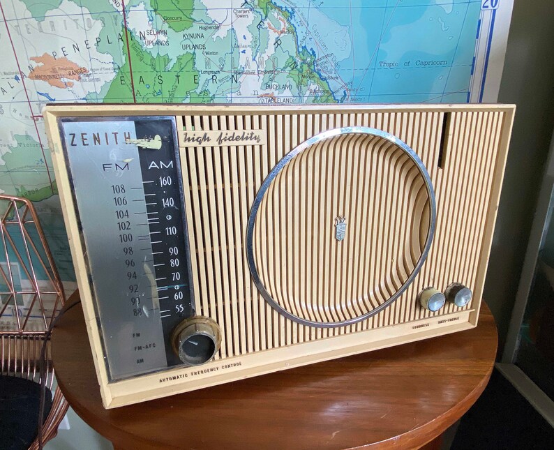 zenith am fm tube radio
