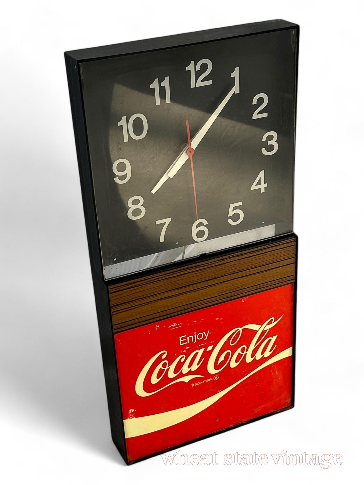 Vintage 1980s Coca Cola Analog Clock - Working Condition - Etsy