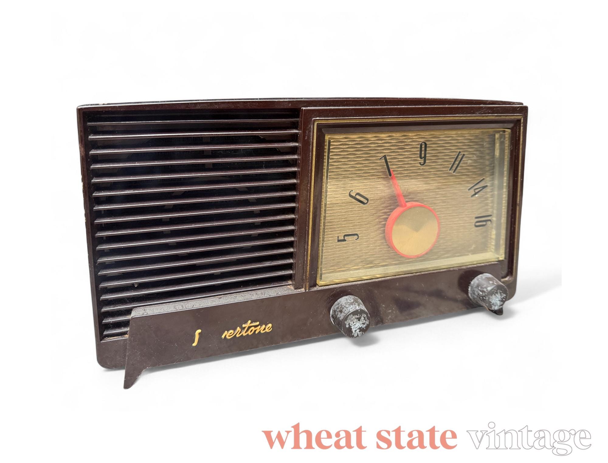 動作品 Sears Silvertone シアーズ ラジオ ビンテージ アメリカ Vintage sears silvertone radio - Etsy 日本
