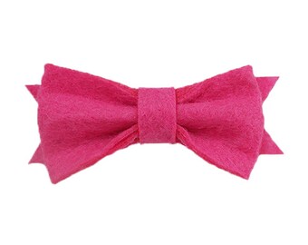 Handmad 2” Baby //Toddler Saddle Stitch Korker Hair Bow with Non-Slip Clip UPICK