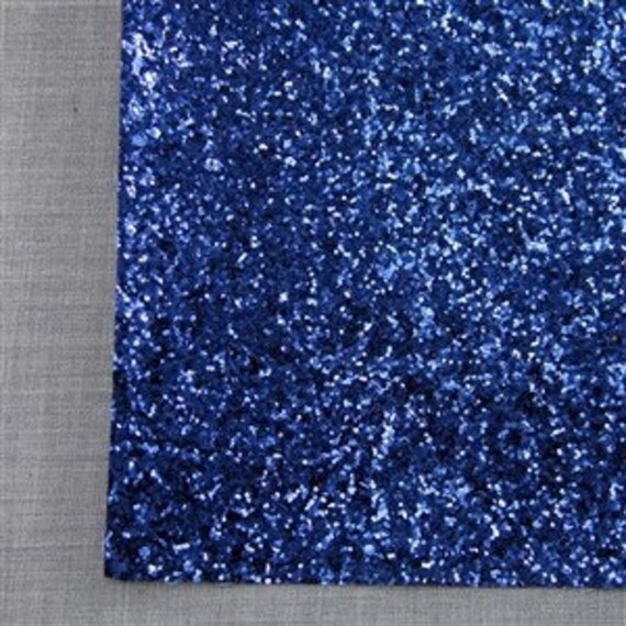 Navy Blue Chunky Glitter Canvas Fabric Sheet CGS064 Etsy