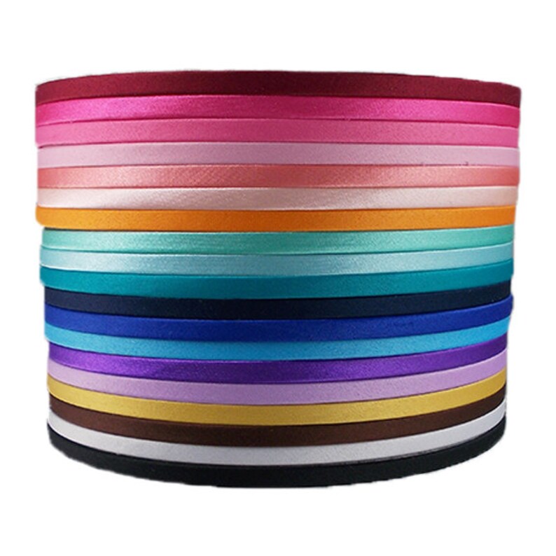 5mm Satin Lined Metal Headband White HB-SLM-018