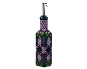 Talavera Pottery Olive Oil Bottle, Ceramic Bud Vase, Vinegar Bottle