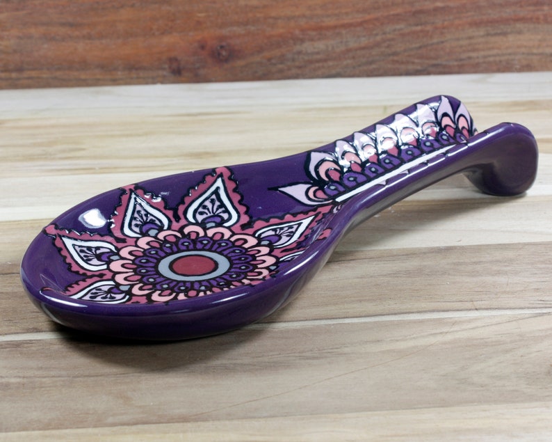 Mexican Talavera talavera earthenware talavera pottery Talavera Kitchen Spoon Rest