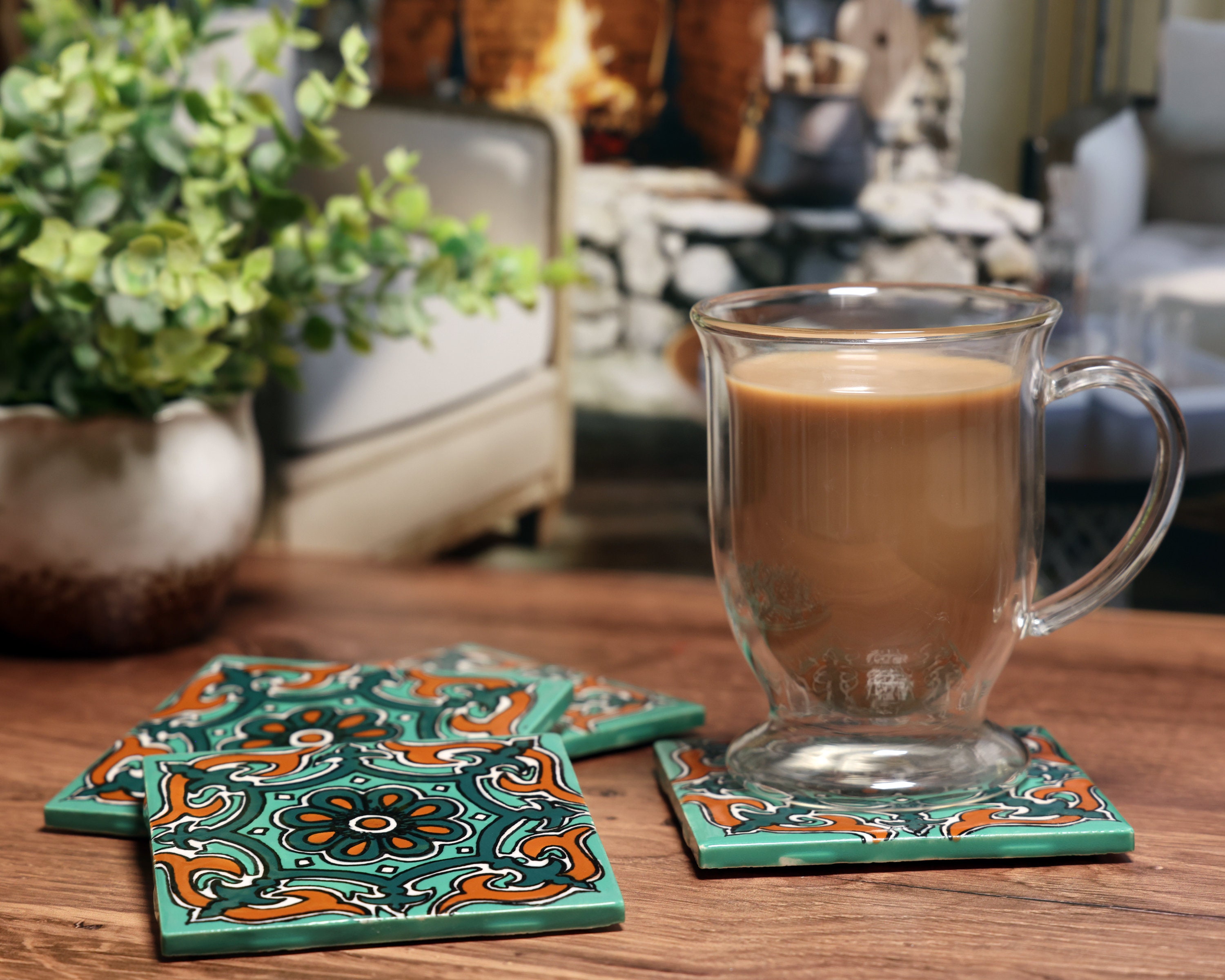 Talavera Tile Coasters  Made Solid – East Third Collective