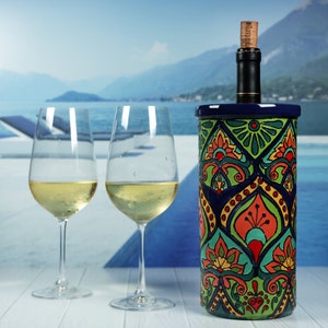 Talavera Pottery Wine Cooler - Utensil Holder - Large Vase