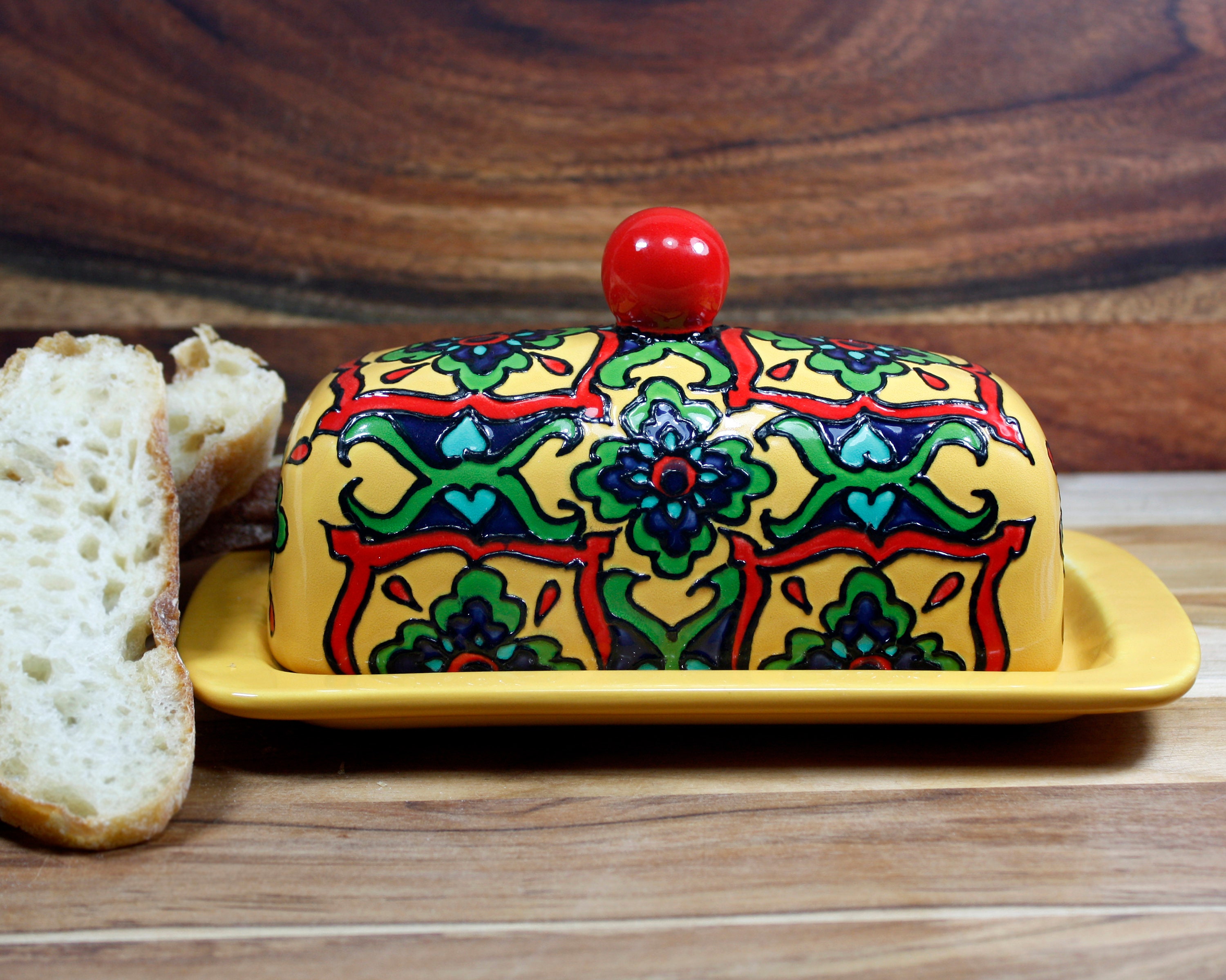 Talavera Pottery Covered Butter Dish Southwest Butter Dish Etsy