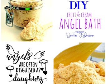 DIY Fruit and Cream Angel Bath