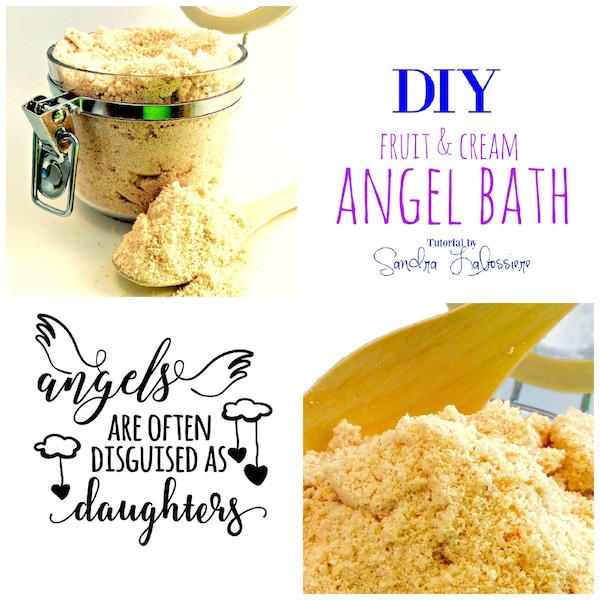 DIY Fruit and Cream Angel Bath