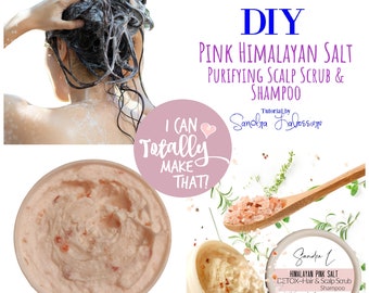 Pink Himalayan Salt Purifying Scalp Scrub and Shampoo