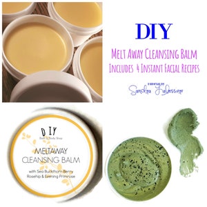 DIY Meltaway Cleansing Balm ~ Includes 4 Instant Facial Formulas