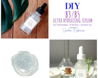 DIY B3/B5 Super Hydrating Gel with Niacinamide Panthenol Hyaluronic Acid  Tutorial