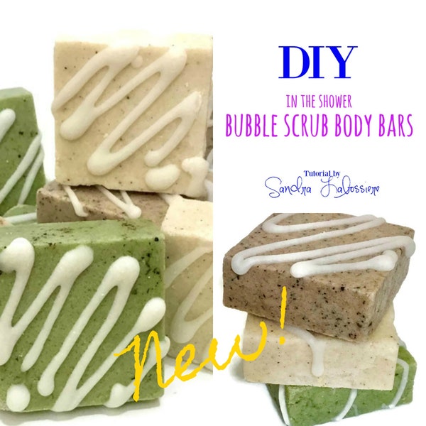 DIY In the Shower, Bubble Scrub Body Bars