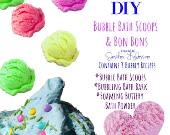 DIY Solid Bubble Bath Scoops and Bon Bons - Tutorial ~  FAST drying  Formula