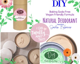 DIY Natural Deodorant Balm Baking Soda Free Vegan Formula