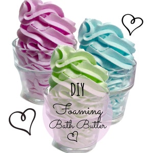 DIY From Scratch Foaming Bath Butter Base pdf E-book Bonus Formula Marshmallow Cream Body Wash Cubes image 2