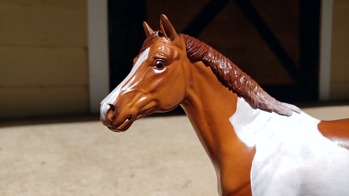 Your Horse as a Breyer on the Snowman Model Etsy