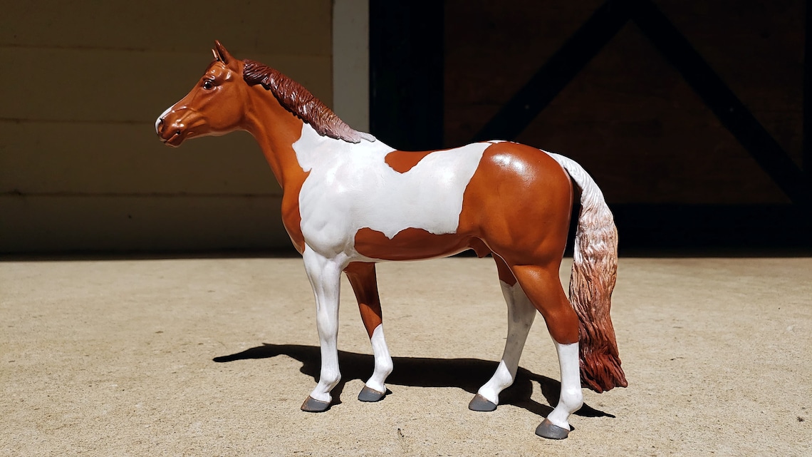 Your Horse as a Breyer on the Snowman Model Etsy