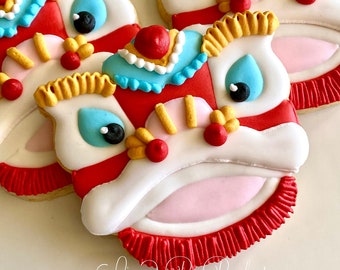 6 Chinese Dragon Cookies