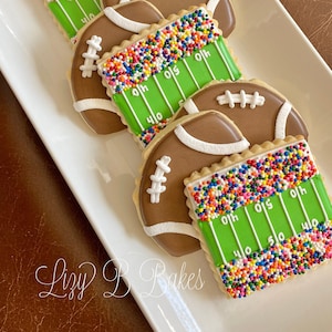 12 Football and Stadium Cookies