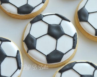 18 Soccer Ball Cookies!
