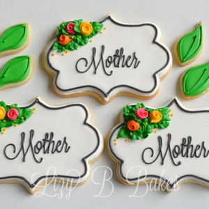 Personalized Floral Mother's Day Cookies image 4