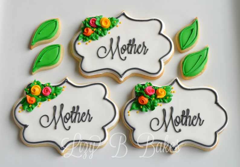 Personalized Floral Mother's Day Cookies image 4