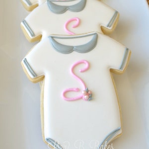 12 Sweet Baby Bodysuit Cookies image 2