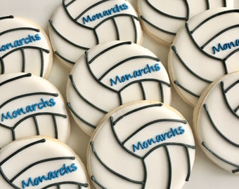 Personalized Volleyball Cookies!