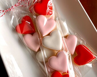 9 sets of 5 mini Heart Cookies!